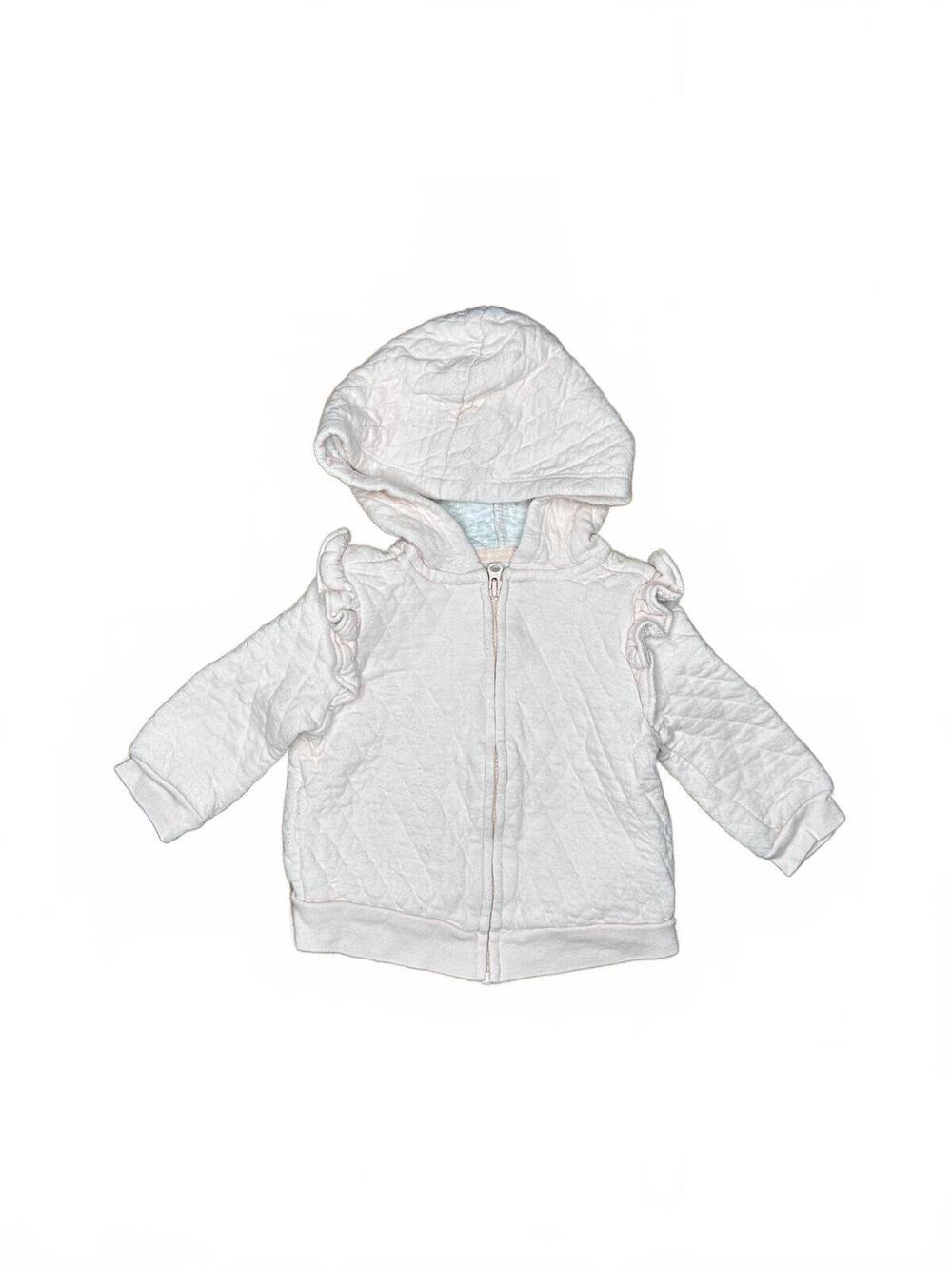 Baby B'gosh Light Pink Quilted Zip-Up Hooded Jacket 6-9 Months